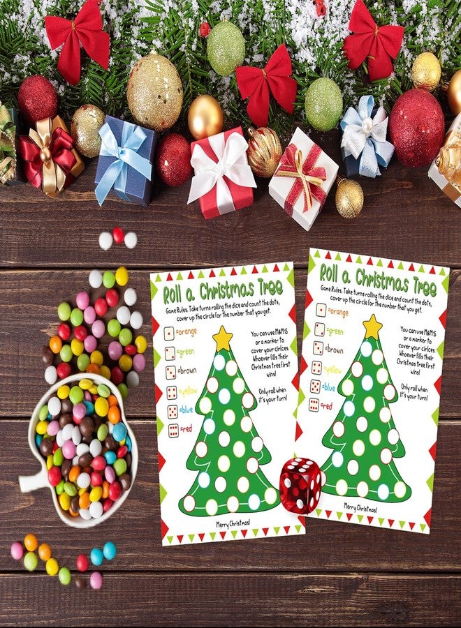 Xenseou 30PCS Roll a Christmas Tree, Christmas Games for Group, Fun Xmas Party Games -SDSZ02 - Image 3